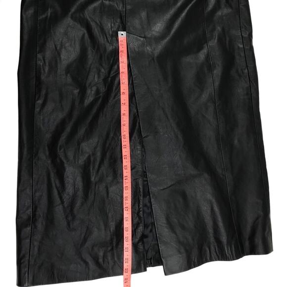 BETTINA RIZZI VTG Leather Coat Men L Black Custom Retro Grunge Goth Y2K Matrix - Picture 9 of 13